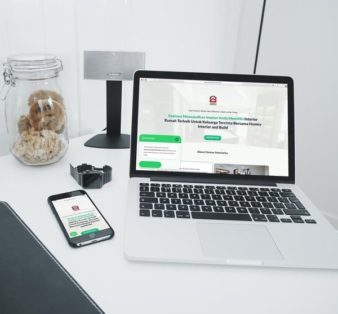 Portfolio landingpage desain interior