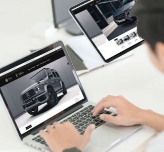 Portfolio website dealer mercedes