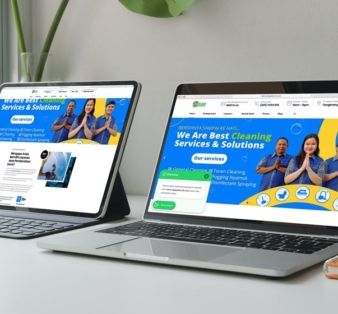 Portfolio website layanan pembersihan